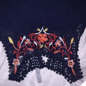 Laced Navy Day Dress